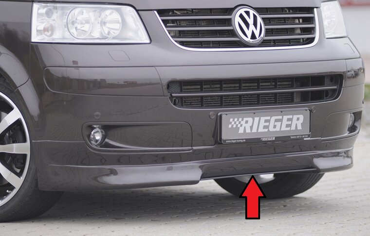 Rieger Tuning splitter VW Transporter T5 voor front lip spoiler 59250