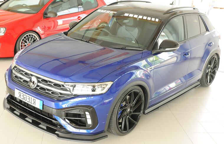 Rieger Tuning sideskirt aanzetstuk VW T-Roc voor originele GTI-/GTD-/GTE-/R-/R-Line-sideskirt