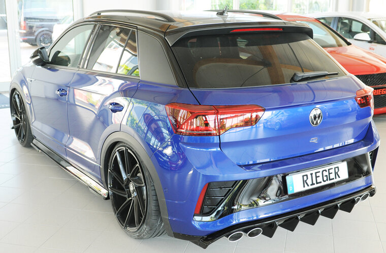 Rieger Tuning diffuser (voor auto&#039;s met trekhaak) VW T-Roc met uitlaatuitsparing links/rechts