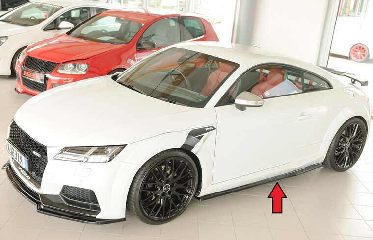 Rieger Tuning sideskirt aanzetstuk Audi TT / TTS / TTRS [8J] voor originele RS3 (8V) sideskirt (alleen sportback)