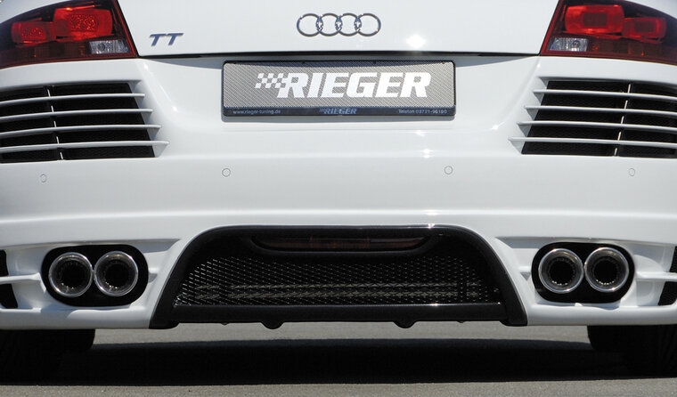 Rieger Tuning uitlaatdemper, rechts, links, verschoven zijde Audi TT [8J] Audi TT (8J), (alleen 3,2l V6)