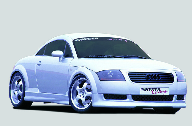 Rieger Tuning voorspoiler verlenging Audi TT [8N] niet voor 6 cilinders en S-Line bumpers vanaf 07.03-