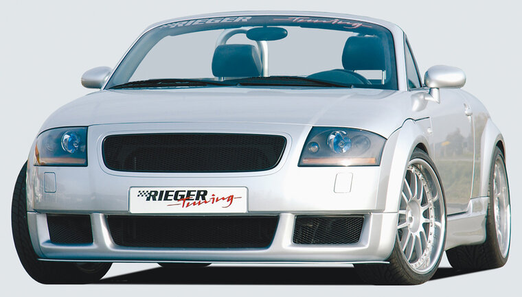 Rieger Tuning voorspoiler verlenging RS-Four-Look Audi TT [8N] niet voor 6 cilinders en S-Line bumpers vanaf 07.2003-