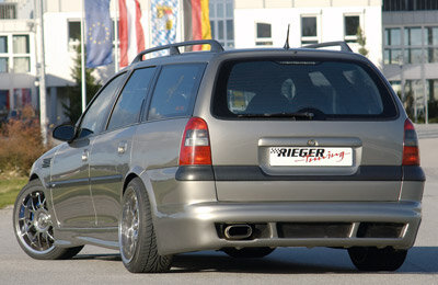 Rieger Tuning achterbumper verlenging Opel Vectra B