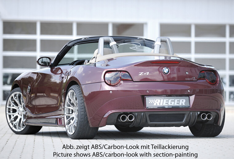 Rieger Tuning achterbumper verlenging BMW Z4 E85 alleen voor 335i