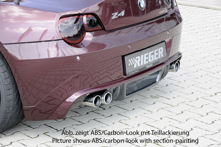 Rieger Tuning achterbumper verlenging BMW Z4 E85 alleen voor 335i