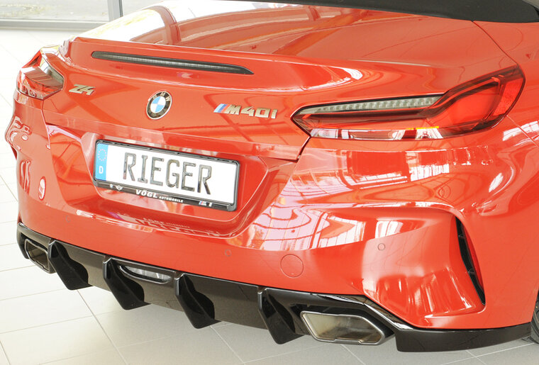 Rieger Tuning diffuser BMW Z4 G29 voor originele M-Sport-pakket achterskirt