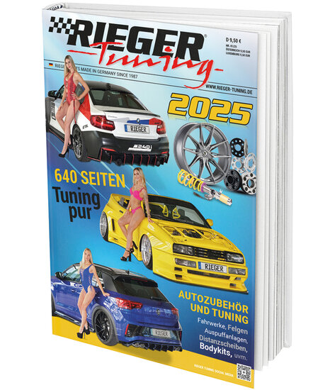 Rieger Tuning tuningcatalogus 2025 Merchandise Duitse versie