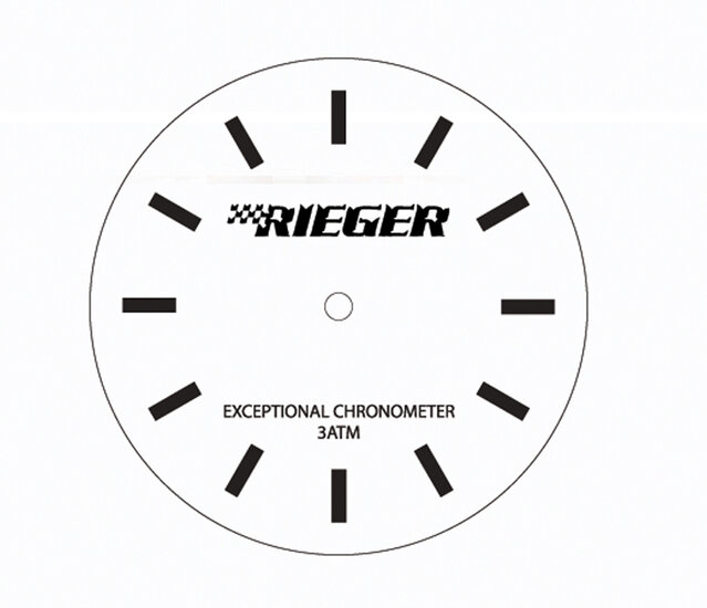 horloge zwart Overig Rieger-Tuning