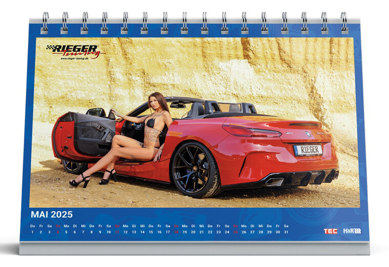 Rieger Tuning tafelkalender 2024 - 2025 Overig met 24 maandoverzichten 06/2023 - 05/2025