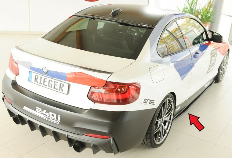 Rieger Tuning sideskirt aanzetstuk BMW 2-Serie F22/F23 voor originele M-pakket sideskirt