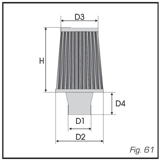 GREEN universele filters | Diamond | &Oslash;70 mm aansluiting, Alu top