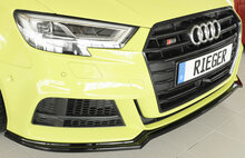 Rieger splitter glossy black Audi A3 8V Sportback Facelift