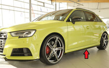 side skirt glossy black audi a3 8v sportback facelift