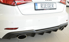 Rieger rear skirt insert Matt Black Audi A3 8V Sportback Facelift