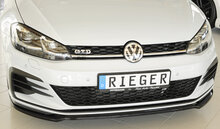 Rieger front Spoilerzwaard alleen voor GTI/GTD/GTE ABS glossy black VW Golf 7 gti gdt gte