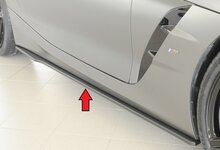 Rieger side skirt aanzetstuk Matt zwart rechts BMW Z4 G29 Roadster