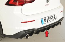 Rieger Diffuser Matt zwart Golf 8 GTi