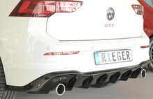 Rieger Diffuser Glanzend zwart Golf 8 GTi