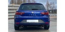 Seat Leon 5F - Starre achteras einddemper uitgang rechts/links - 1x100 Typ 25 rechts/links voor Rieger bumper