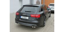 Audi A6 4G - 2.0l TFSI + 2.8l FSI einddemper rechts/links dual flow  - 2x90  13 rechts/links