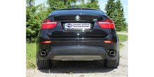 BMW X6 einddemper dwars uitgang rechts/links - 115x85  38 rechts/links