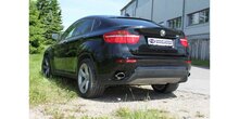 BMW X6 einddemper dwars uitgang rechts/links - 115x85  38 rechts/links