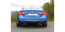 BMW F32 - 420d Coupe M-pakket einddemper dwars uitgang rechts/links passend an Rieger Rieger diffuser 435i/440i look - 2x80  16 rechts/links