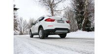 BMW X4 F26 zonder M-pakket einddemper dwars uitgang rechts/links - 2x90  25 rechts/links