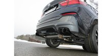 BMW X4 F26 - 35i 35d einddemper dwars uitgang rechts/links - 2x90  25 rechts/links zwart