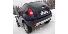 Dacia Duster 4x4 einddemper dwars uitgang rechts/links - 1x80  16 rechts/links