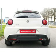 Supersprint Rear exhaust OO80 &quot;Gun Metal Grey&quot; GRANDE PUNTO EVO ABARTH 1.4T MultiAir SuperSport (180 Hp) 2012 -&gt;