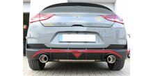 Hyundai i30N Performance Fastback einddemper dwars uitgang rechts/links met uitlaatklep  - 1x114 Typ 12 rechts/links