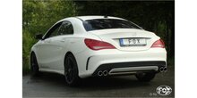 Mercedes CLA - C117/ X117 voorwielaandrijving einddemper dwars uitgang rechts/links - 2x80 Typ 12 rechts/links