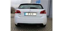 Peugeot 308 2 einddemper uitgang rechts/links - 145x65 Typ 59 rechts/links