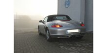 Porsche Boxster Typ 986 einddemper uitgang in het midden - 2x80 Typ 25