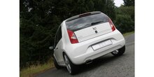 Seat M2/ Skoda Citigo/ VW UP uitlaatsysteem links passend van originele of FOX-einddemper - 145x60 Typ 59 links