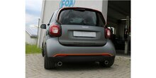 Smart Fortwo 453 einddemper dwars uitgang rechts/links inclusief flexibel - 78x75 Typ 70 rechts/links