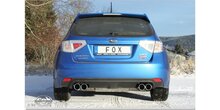 Subaru Impreza GRF 4x4 - WRX einddemper dwars uitgang rechts/links - 2x100 Typ 12 rechts/links