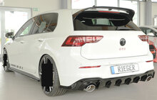 Rieger Diffuser Glanzend zwart VW Golf 8 GTi Clubsport