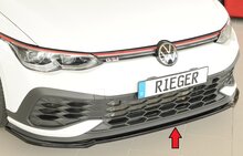 Rieger Spoiler lip VW Golf 8 GTi Clubsport Glanzend zwart