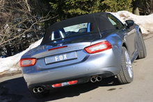 Fiat 124 Spider einddemper dwarsvanafgang rechts/links - 2x76 type 25 rechts/links