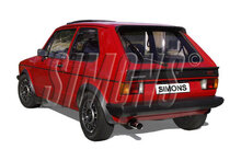 Golf 1 Hatchback 1974-1983 Simons sportuitlaat