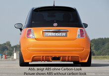 Rieger Tuning achterbumper verlenging Fiat 500