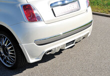 Rieger Tuning achterbumper verlenging Fiat 500