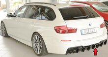 Rieger Tuning diffuser BMW 5-Serie F10/11 Alleen voor originele M-Sportpakket achterskirt