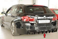 Rieger Tuning diffuser BMW 5-Serie F10/11 Alleen voor originele M-Sportpakket achterskirt