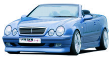 Rieger Tuning voorbumper spoiler lip (Elegance) Mercedes CLK [W208] Avantgarde (03-): originele vloerbedekking nodig