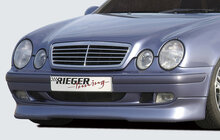 Rieger Tuning voorbumper spoiler lip (Elegance) Mercedes CLK [W208] Avantgarde (03-): originele vloerbedekking nodig