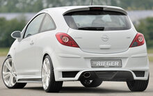 Rieger Tuning achterbumper verlenging Opel Corsa D